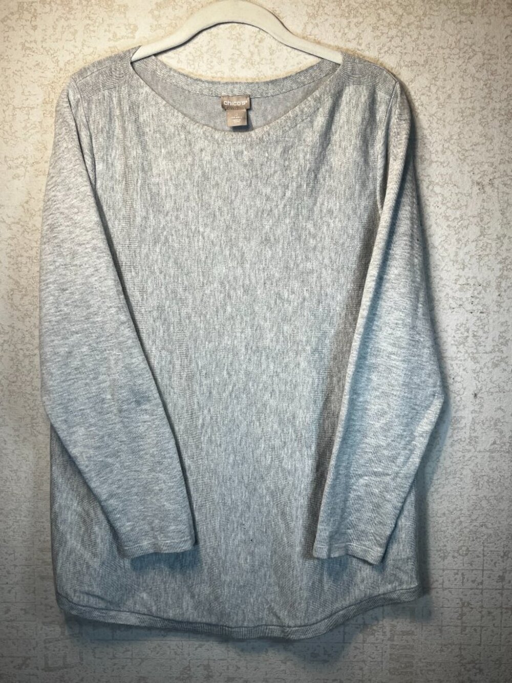 Chicos pullover long sleeve top, Size 2
